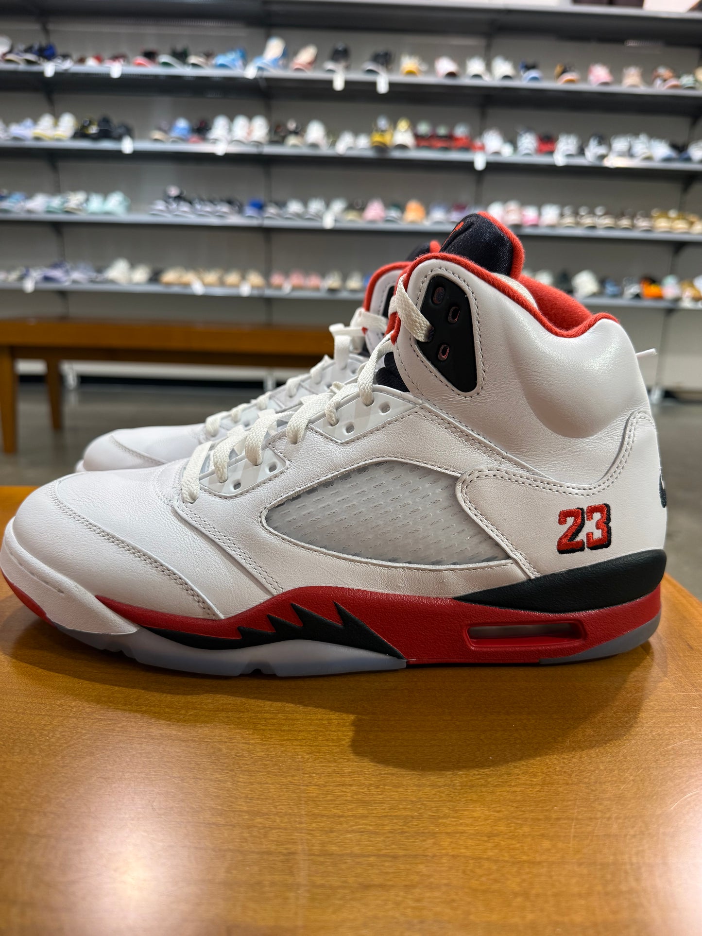 Preowned Air Jordan 5 Fire Red