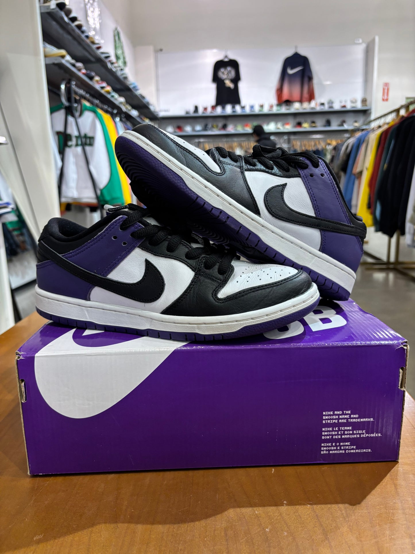 Preowned Nike SB Dunk Low Court Purple