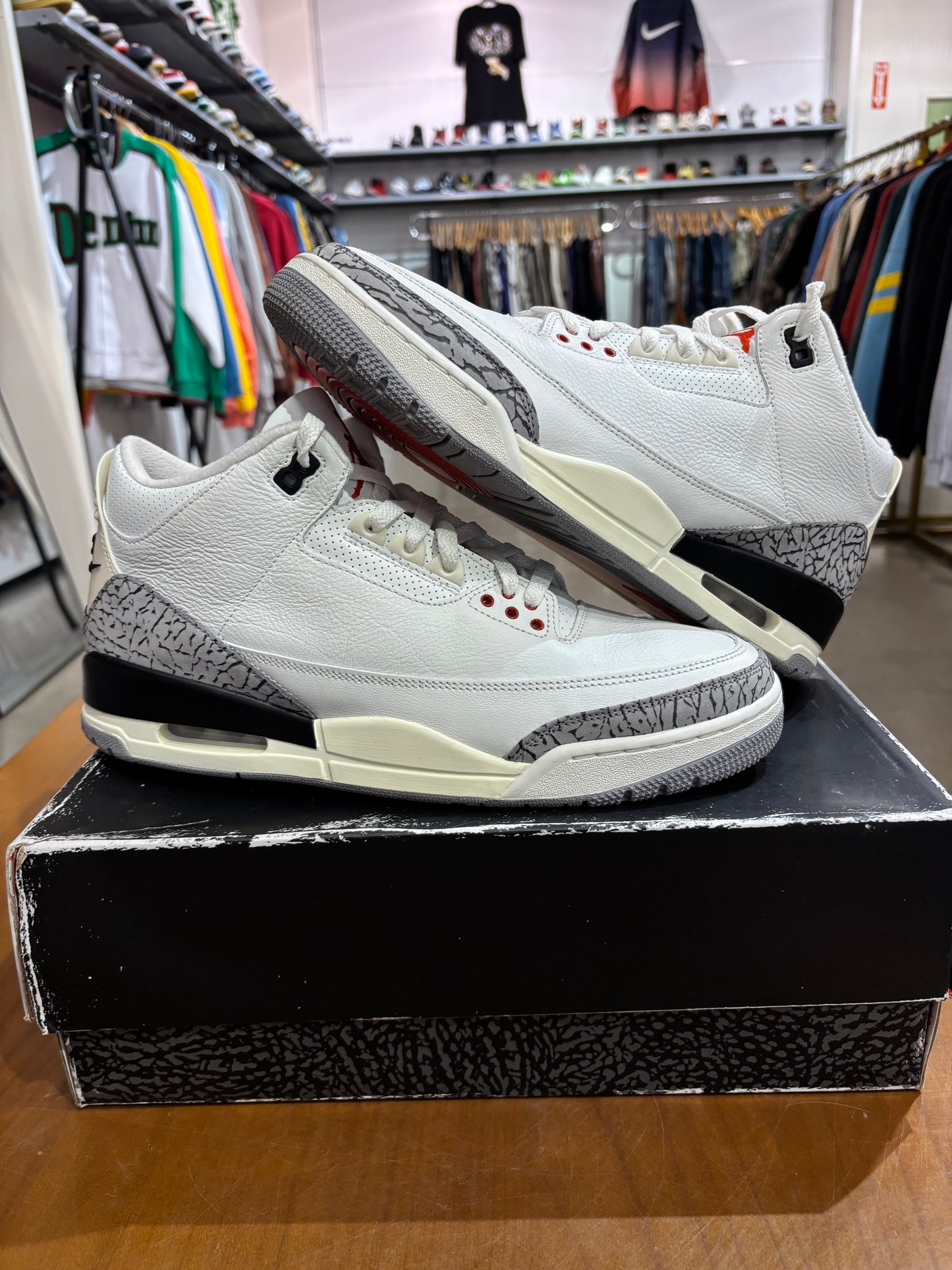 Preowned Air Jordan 3 White Cement Reimagined