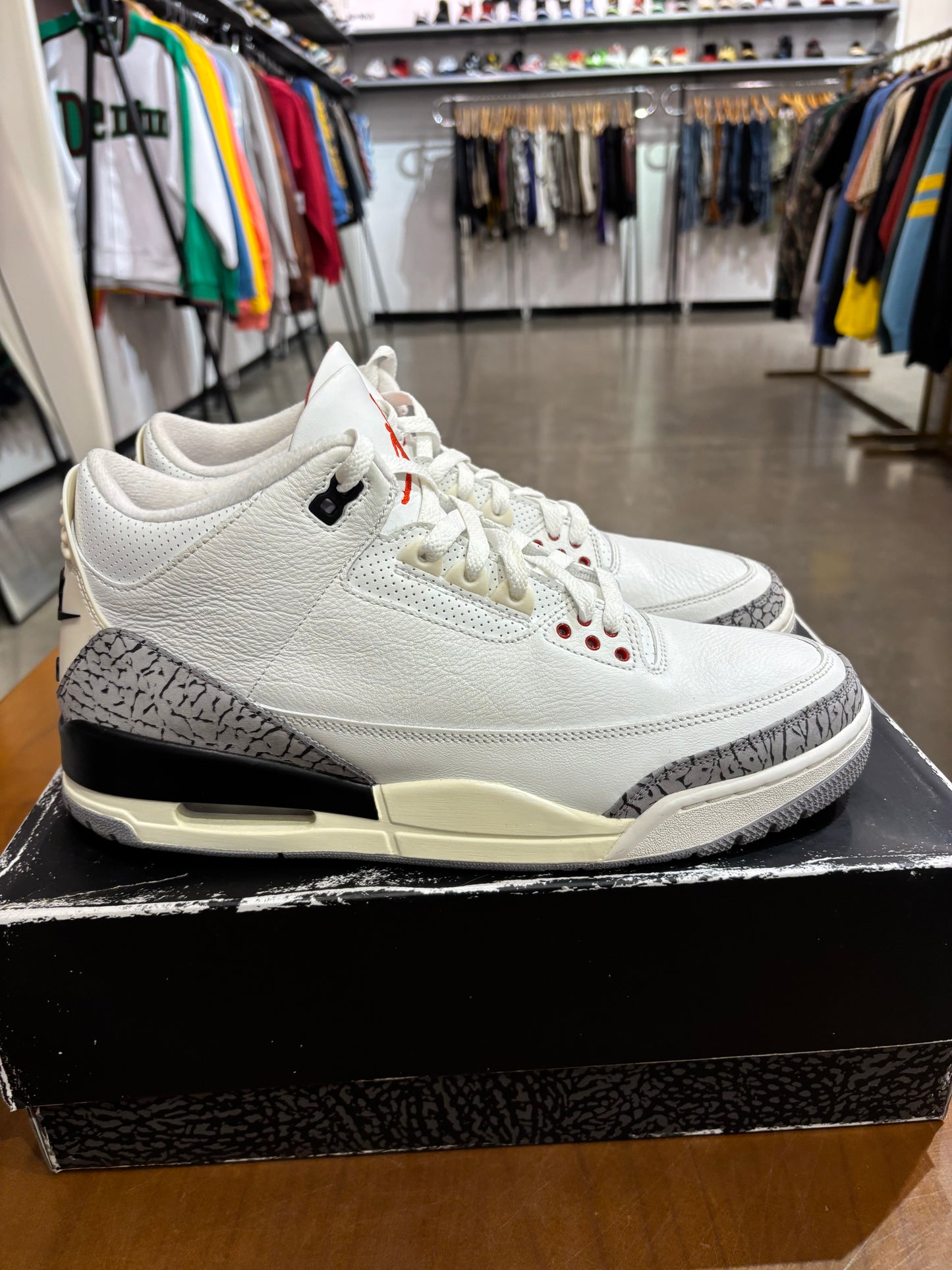 Preowned Air Jordan 3 White Cement Reimagined