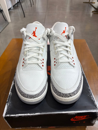 Preowned Air Jordan 3 White Cement Reimagined