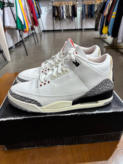 Preowned Air Jordan 3 White Cement Reimagined