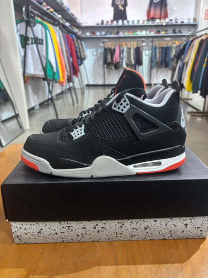 Preowned Air Jordan 4 Bred 2019