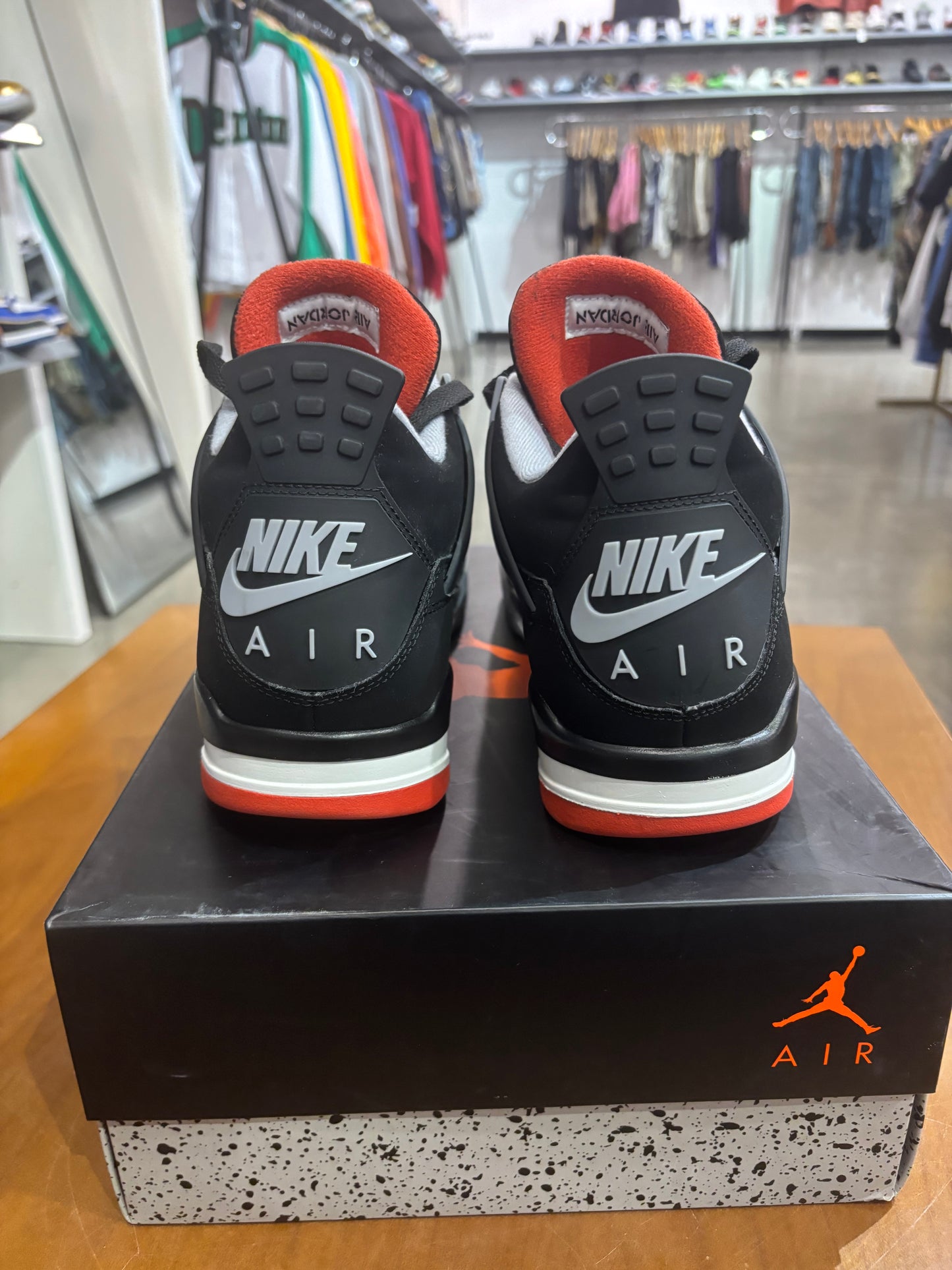 Preowned Air Jordan 4 Bred 2019