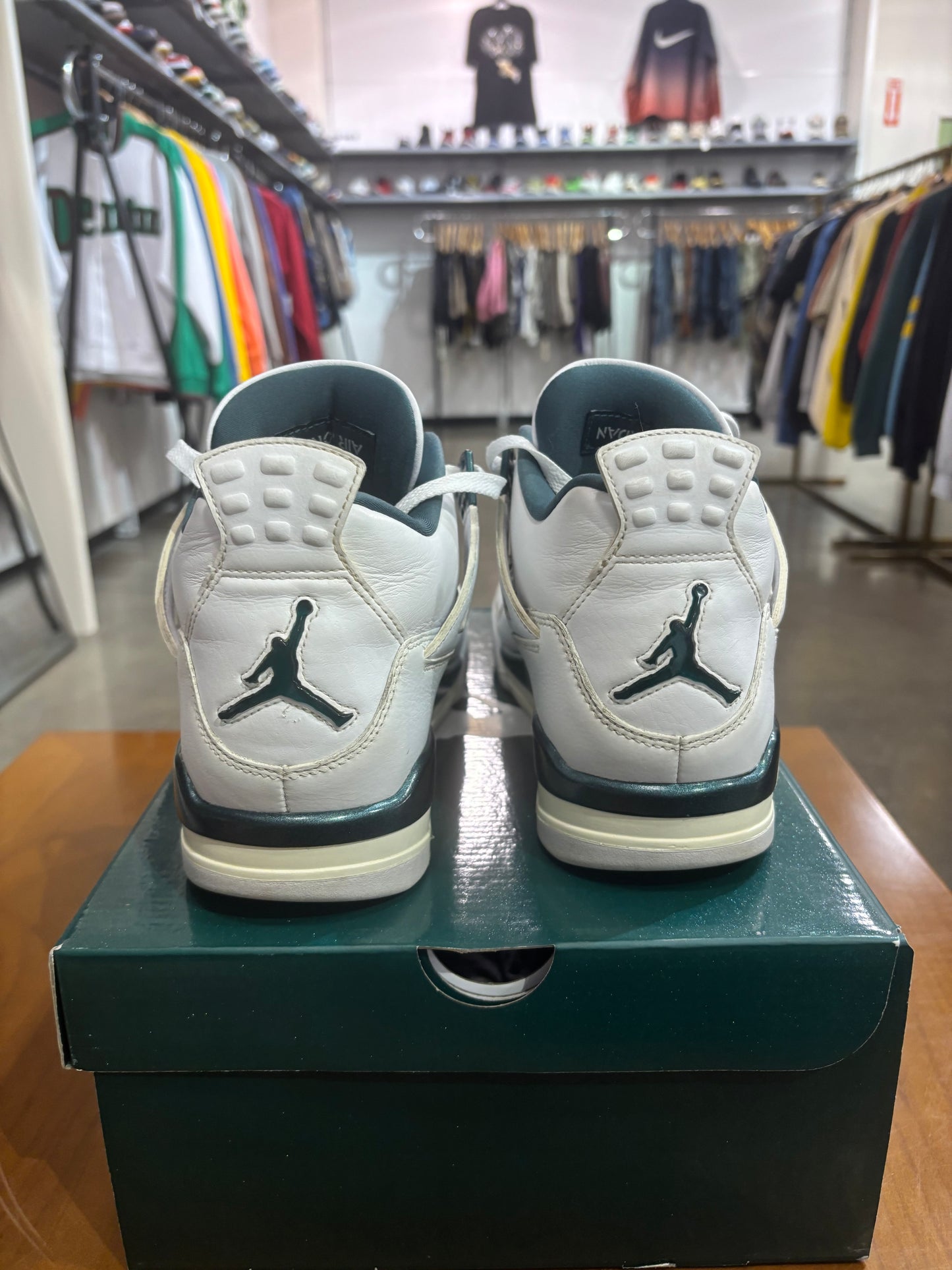 Preowned Air Jordan 4 Oxidized Green