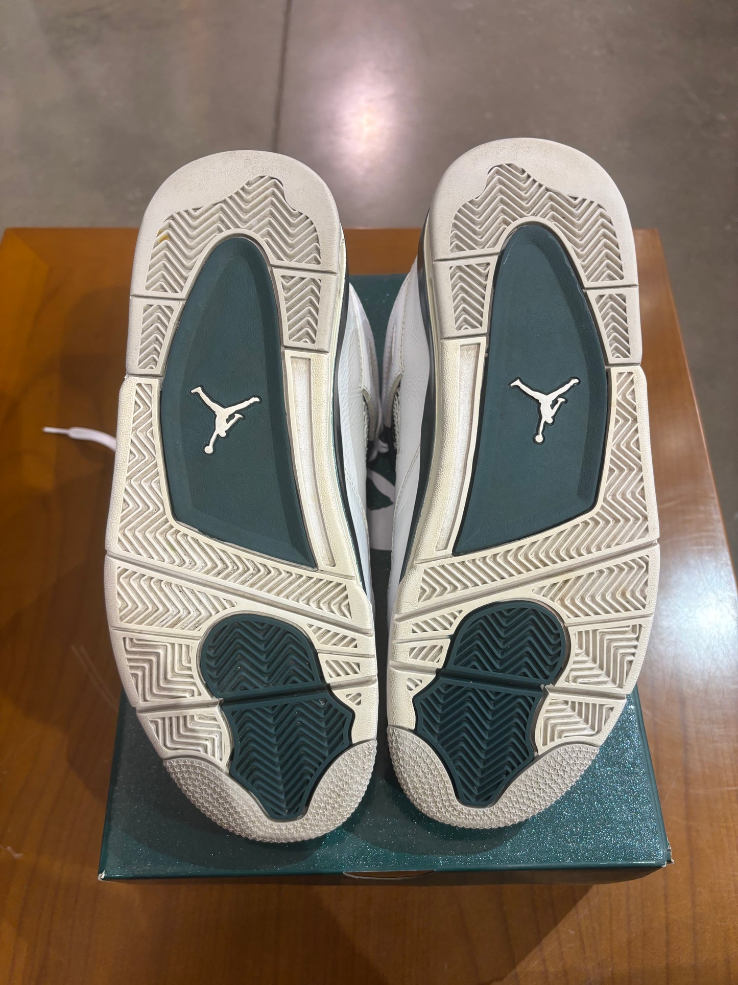 Preowned Air Jordan 4 Oxidized Green