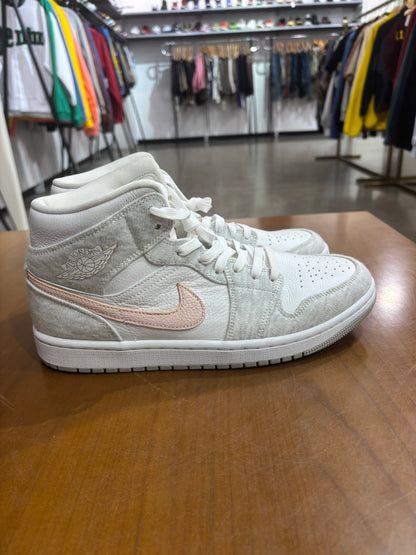 Preowned Air Jordan 1 Mid SE Light Iron Ore