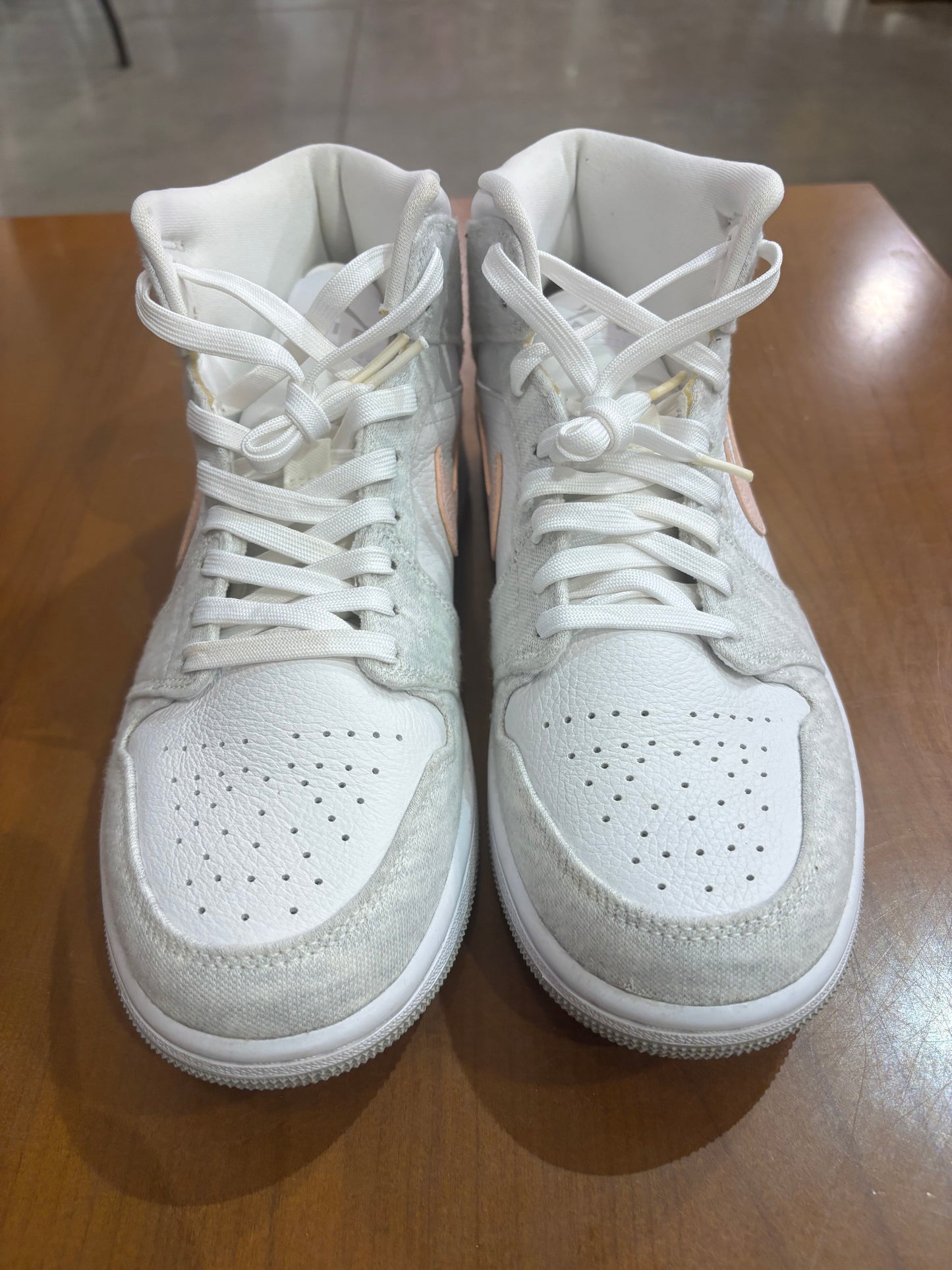 Preowned Air Jordan 1 Mid SE Light Iron Ore