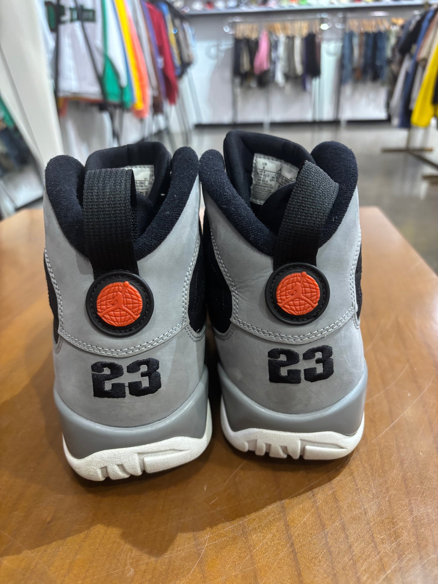 Preowned Air Jordan 9 Particle Grey