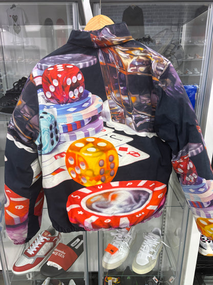 Preowned Supreme Casino Down Jacket Black