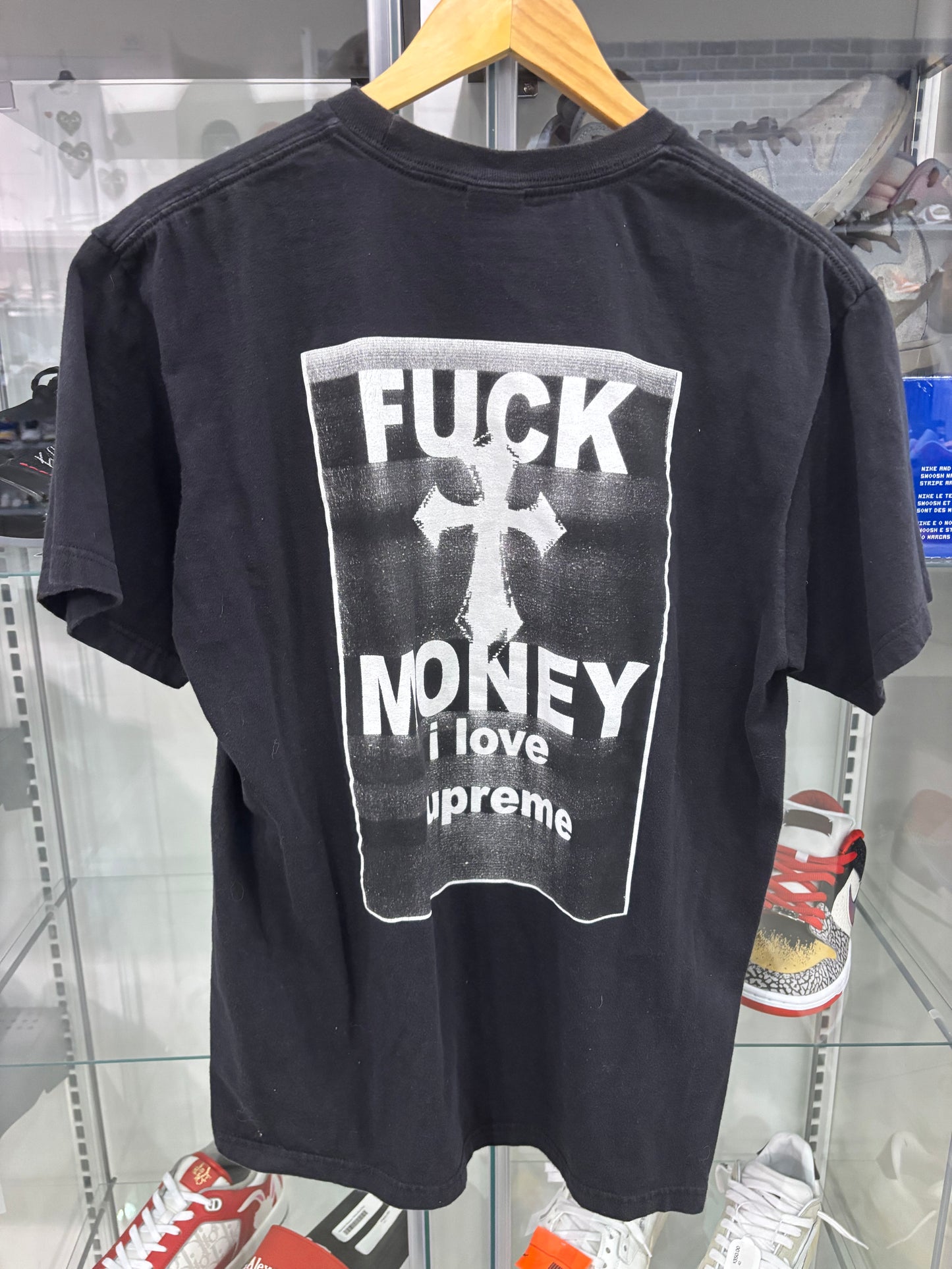 Preowned Supreme Fuck Money Tee Black