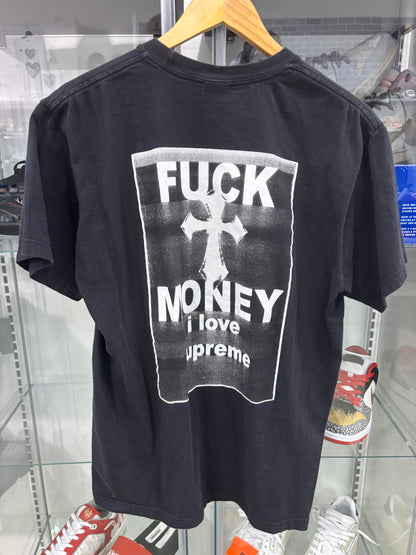 Preowned Supreme Fuck Money Tee Black