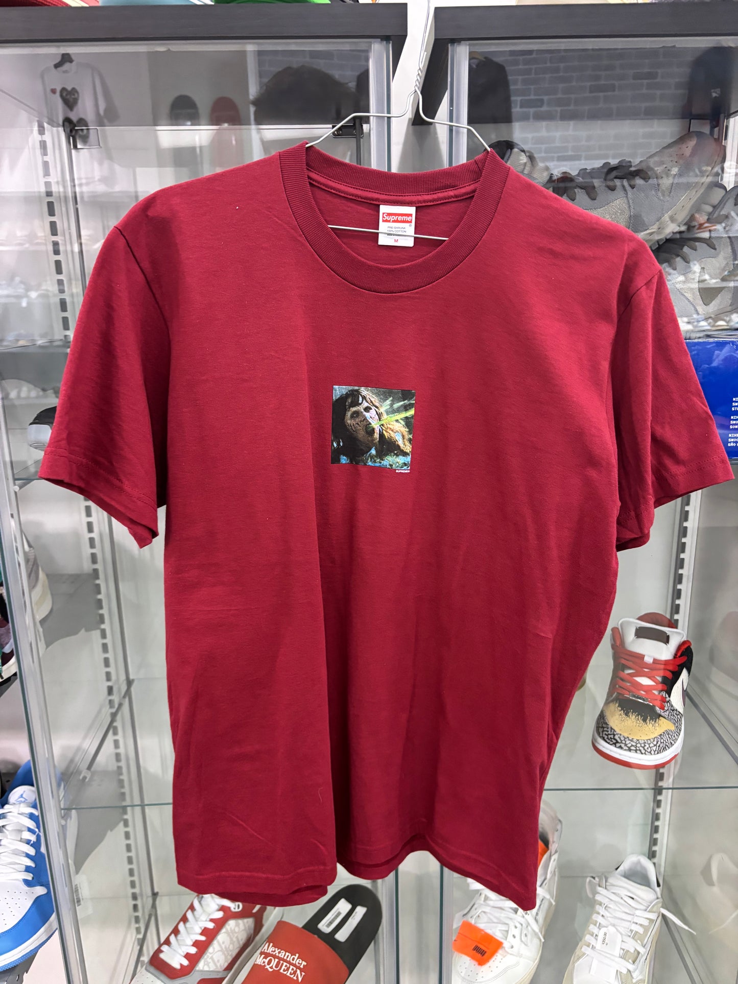 Preowned Supreme The Exorcist Puke Tee Cardinal