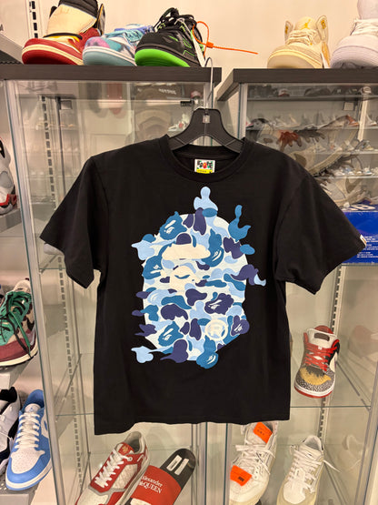Preowned Bape ABC Camo Rebuild Big Ape Head Tee Black
