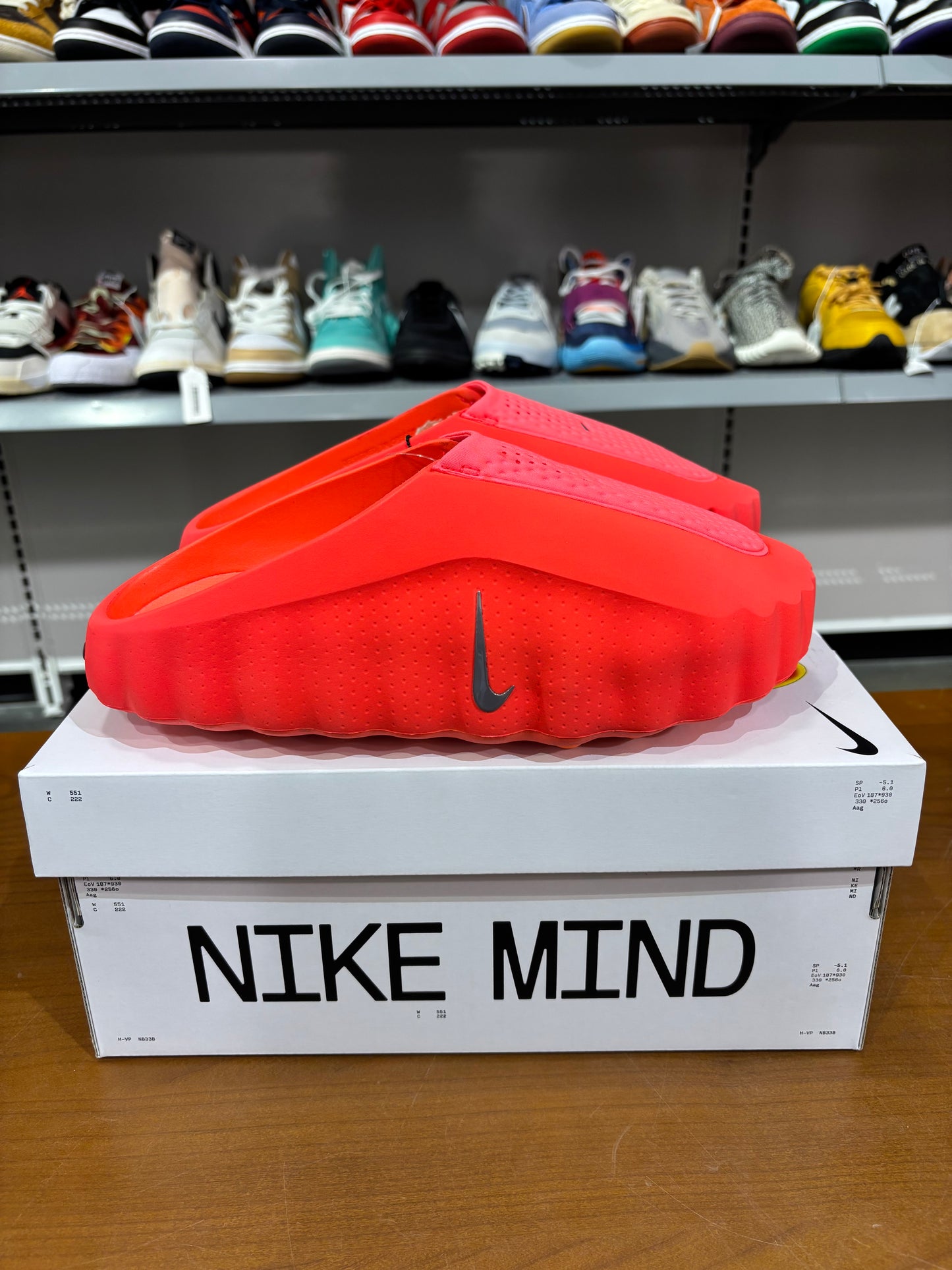 Nike Mind 001 Slide Solar Red