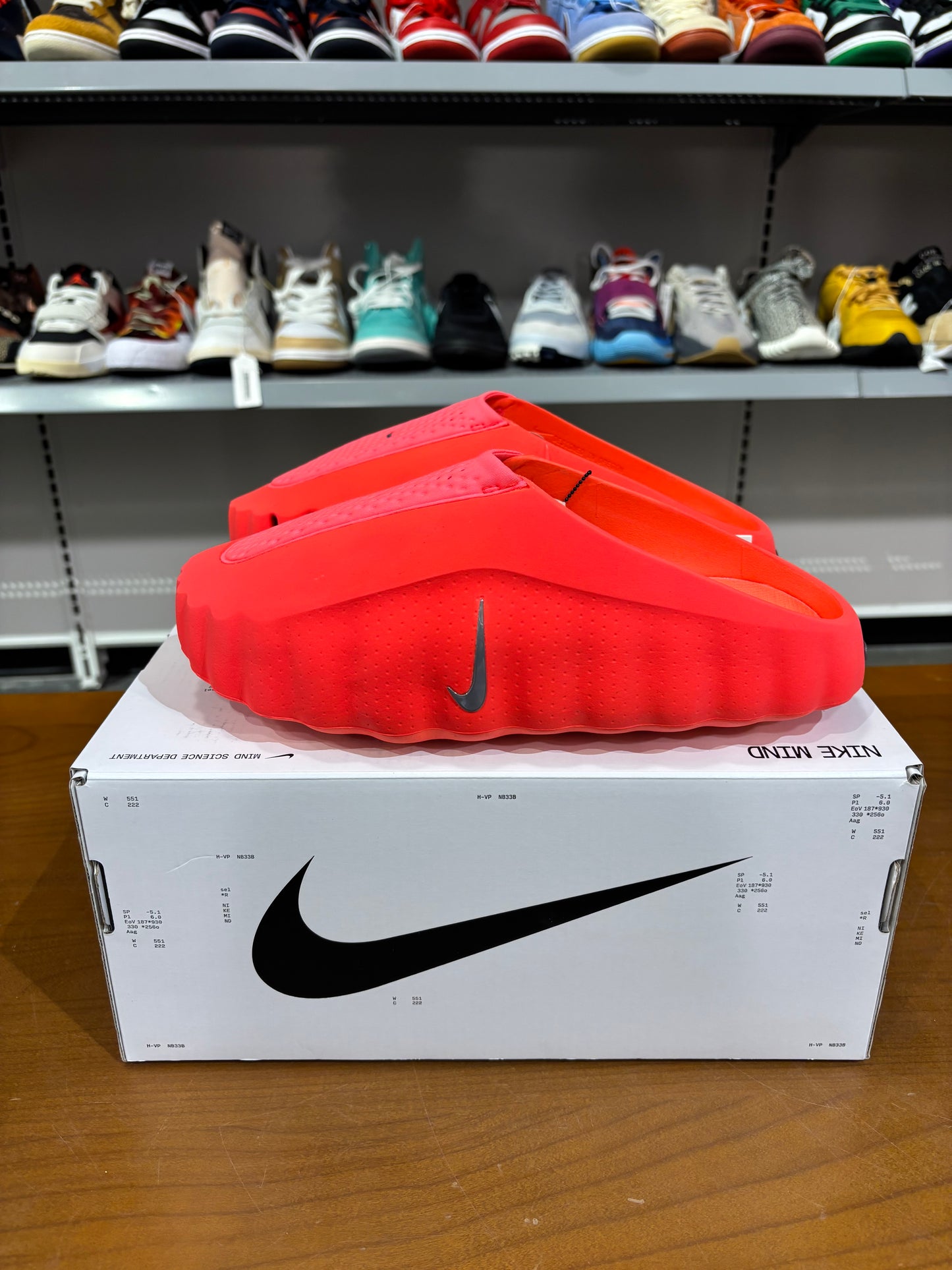 Nike Mind 001 Slide Solar Red