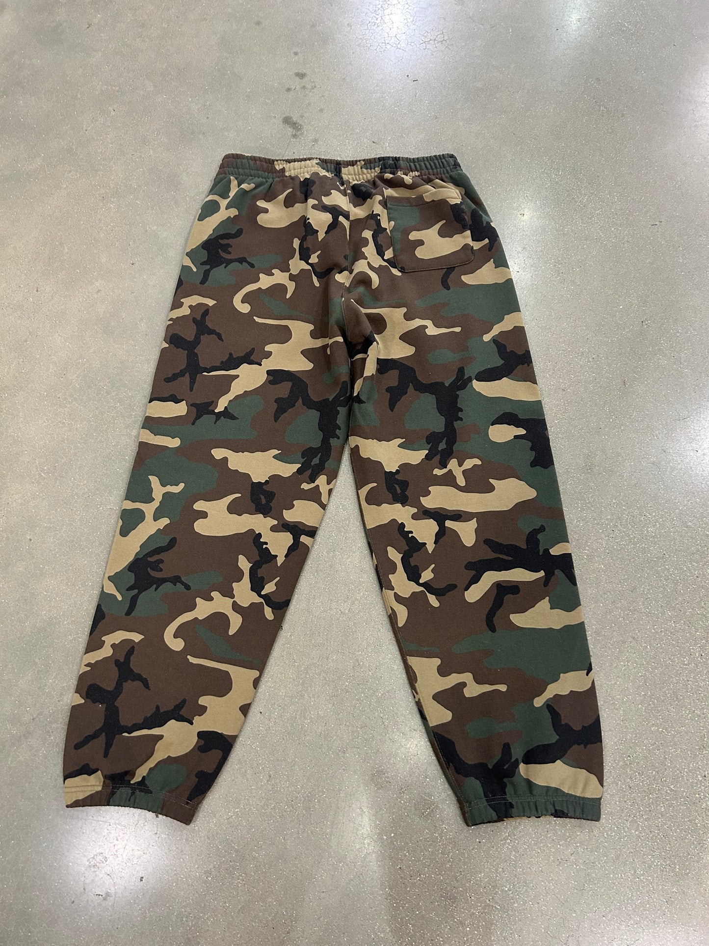 Supreme Satin Applique Sweatpants Woodland Camo