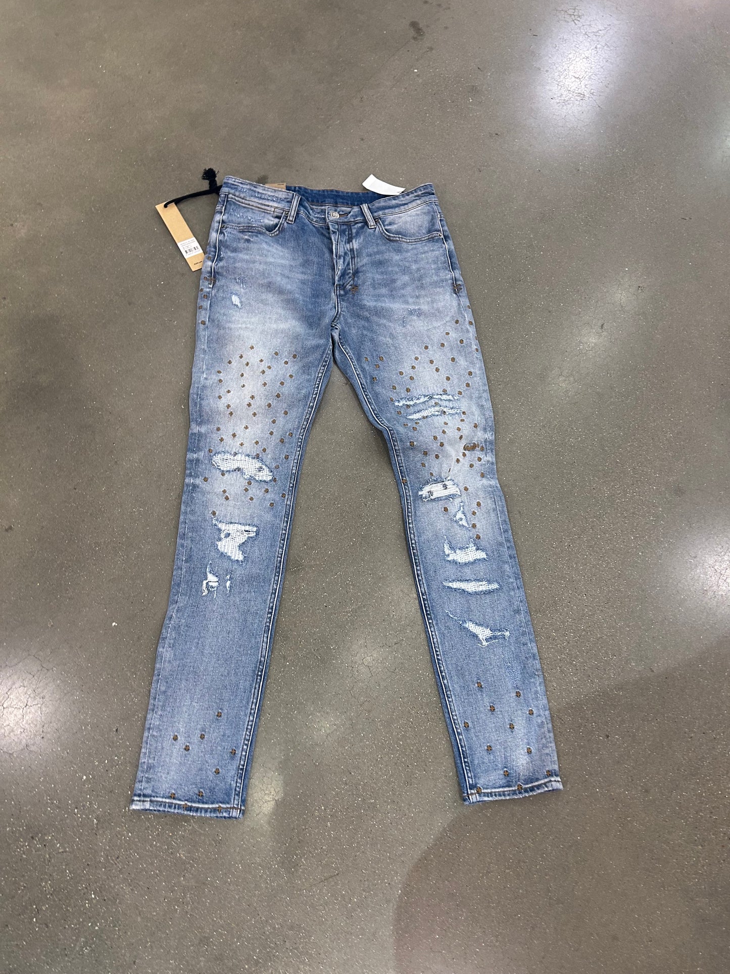 Ksubi Van Winkle Dakota Repair Denim Blue