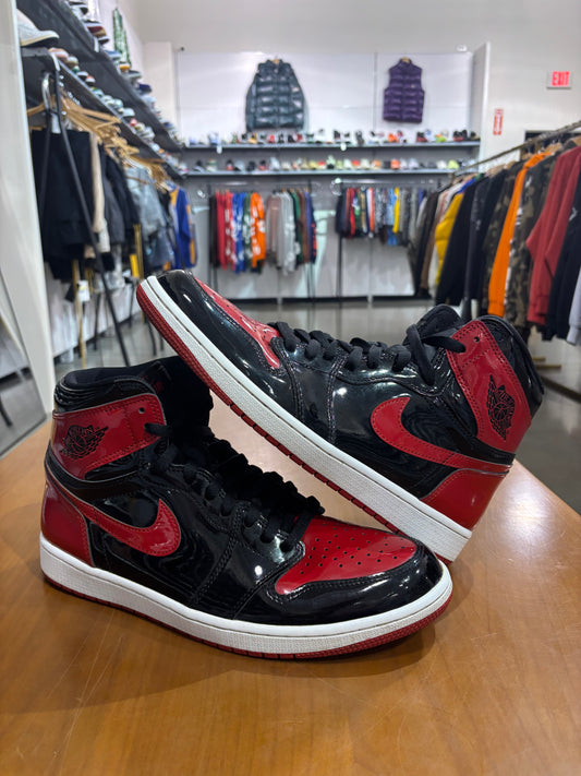 Preowned Air Jordan 1 Patent Bred