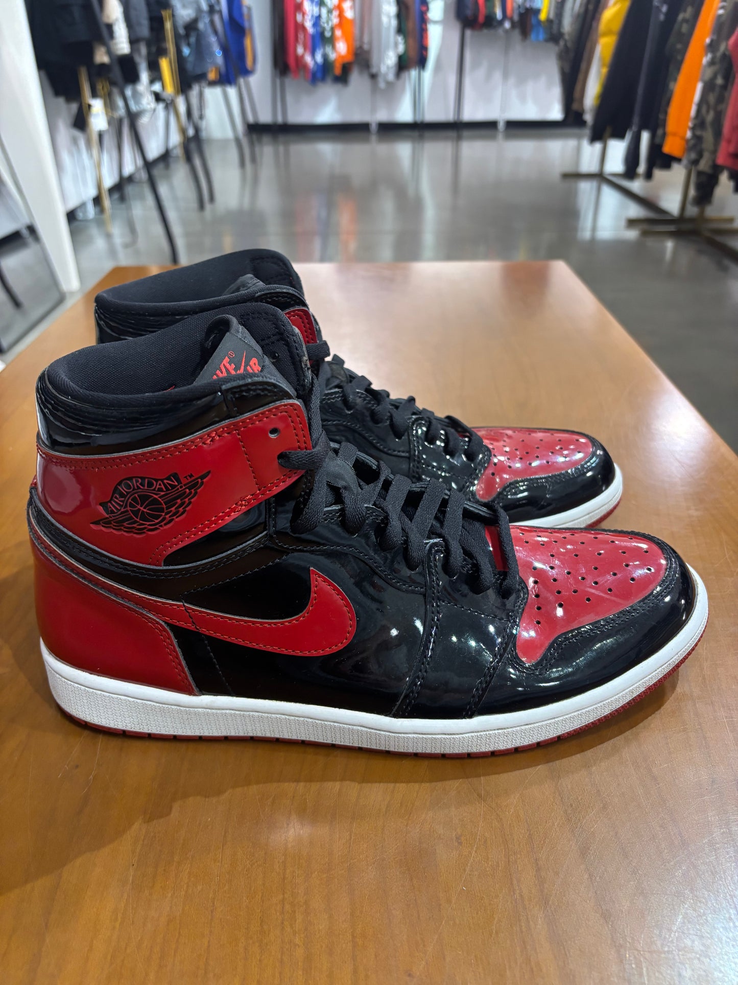 Preowned Air Jordan 1 Patent Bred