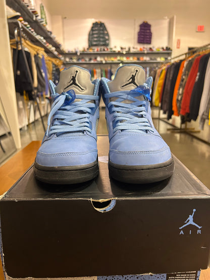 Preowned Air Jordan 5 UNC University Blue