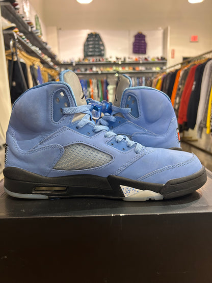Preowned Air Jordan 5 UNC University Blue