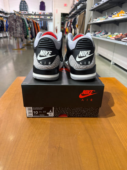 Preowned Air Jordan 3 Black Cement