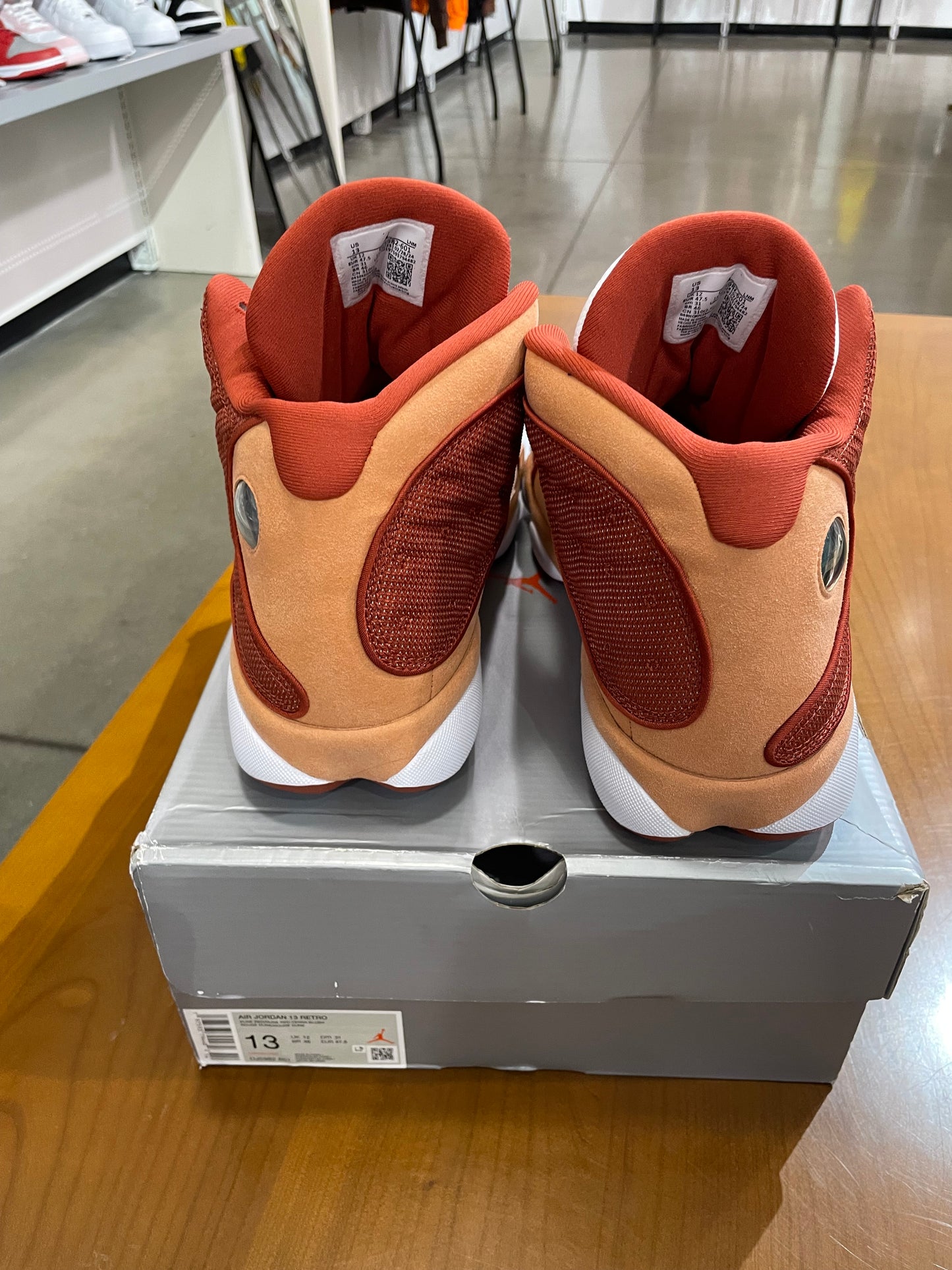 Preowned Air Jordan 13 Dune Red