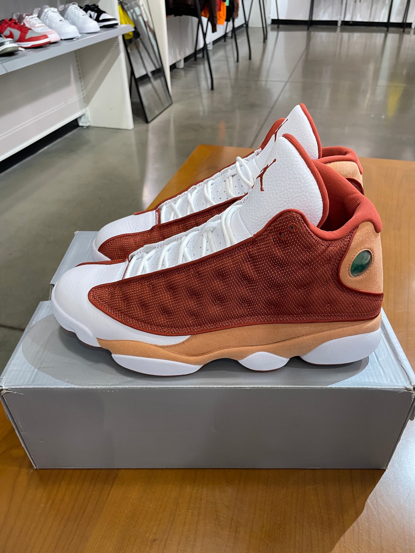 Preowned Air Jordan 13 Dune Red