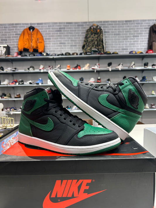 PREOWNED Air Jordan 1 Pine Green Black