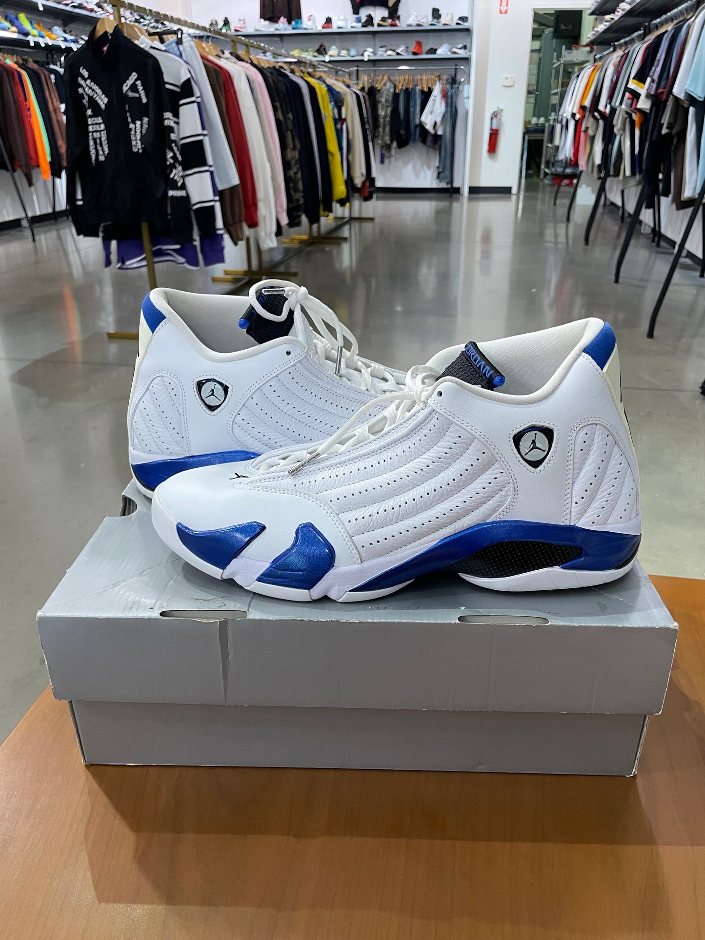 Preowned Air Jordan 14 Hyper Royal