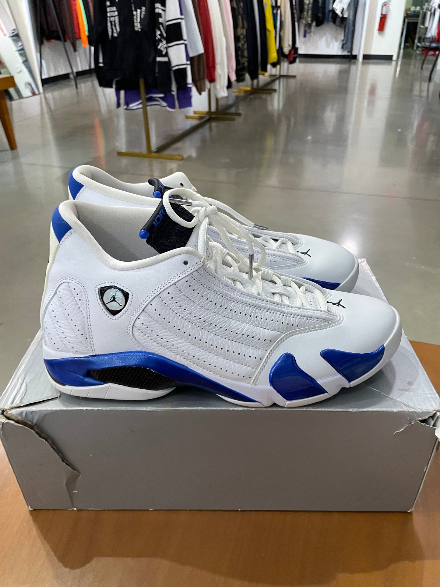 Preowned Air Jordan 14 Hyper Royal