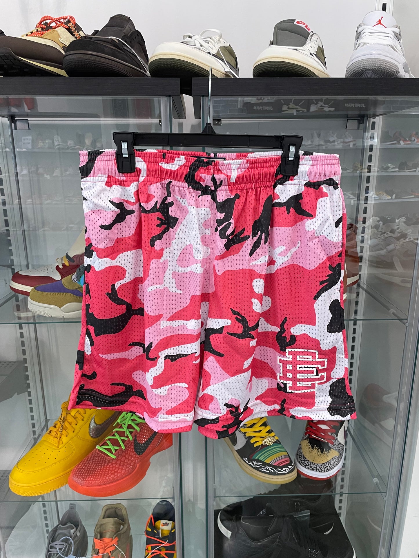 Eric Emanuel Pink Camo Shorts