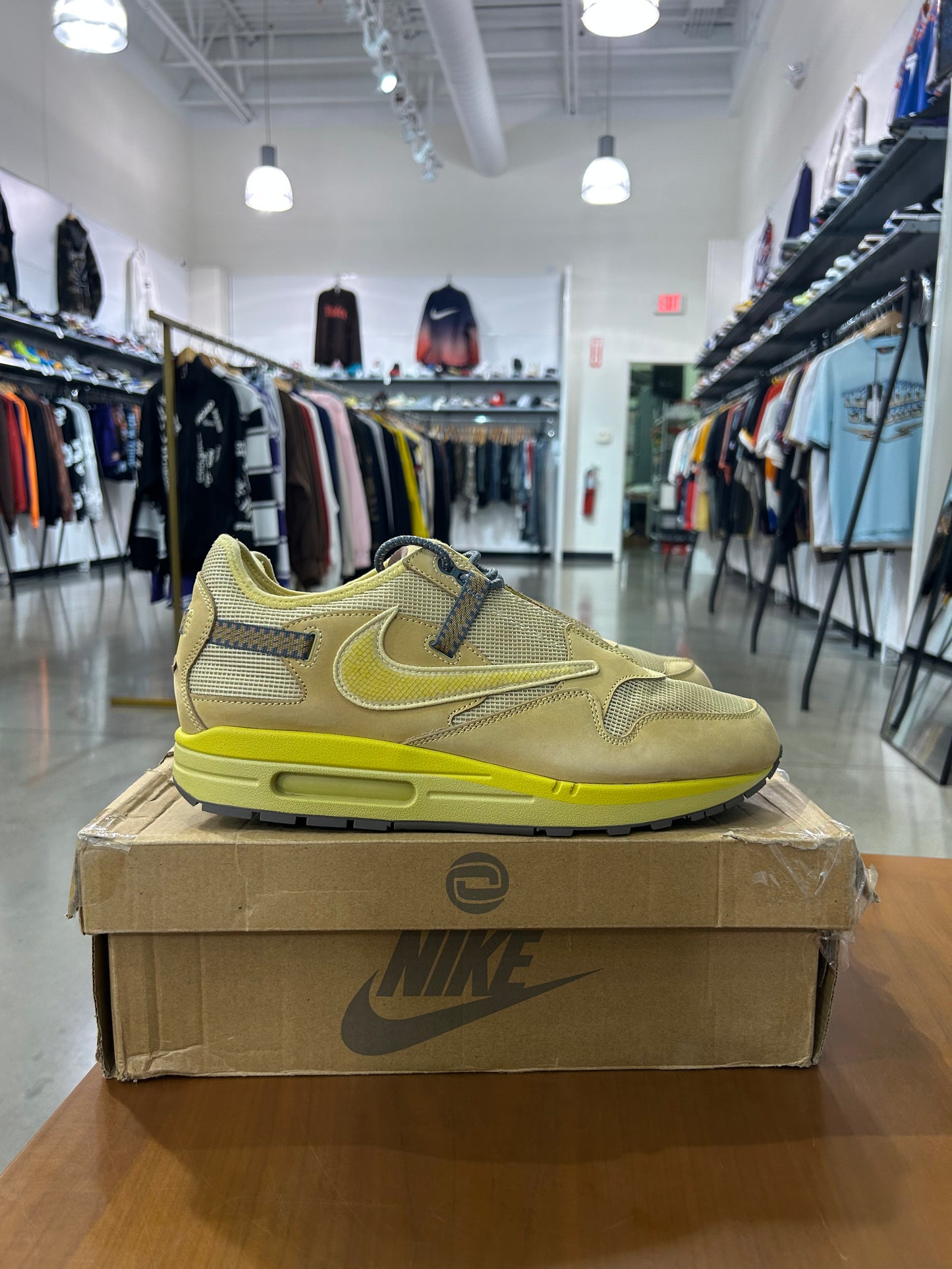 Preowned Travis Scott Air Max 1 Saturn Gold