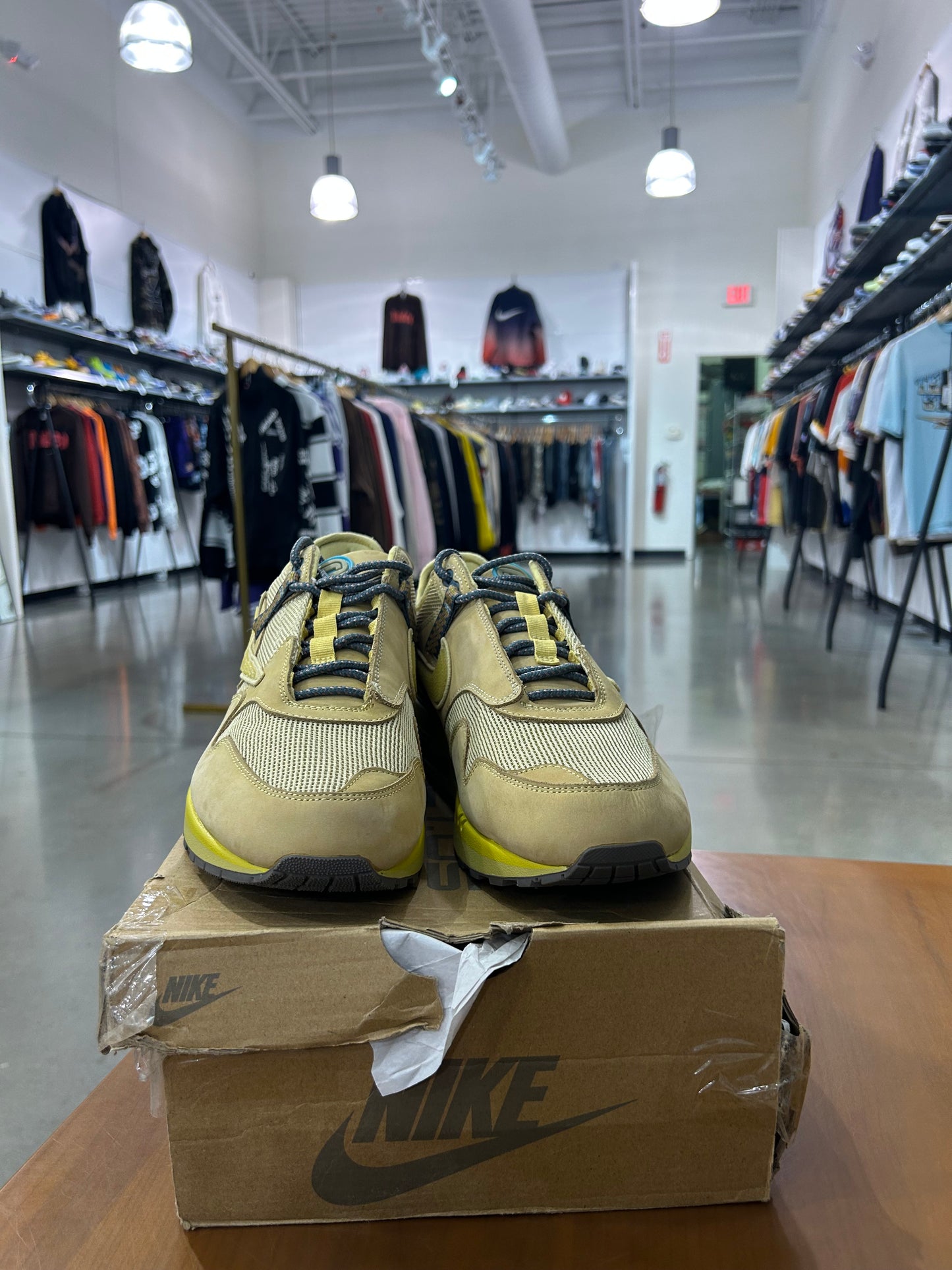Preowned Travis Scott Air Max 1 Saturn Gold