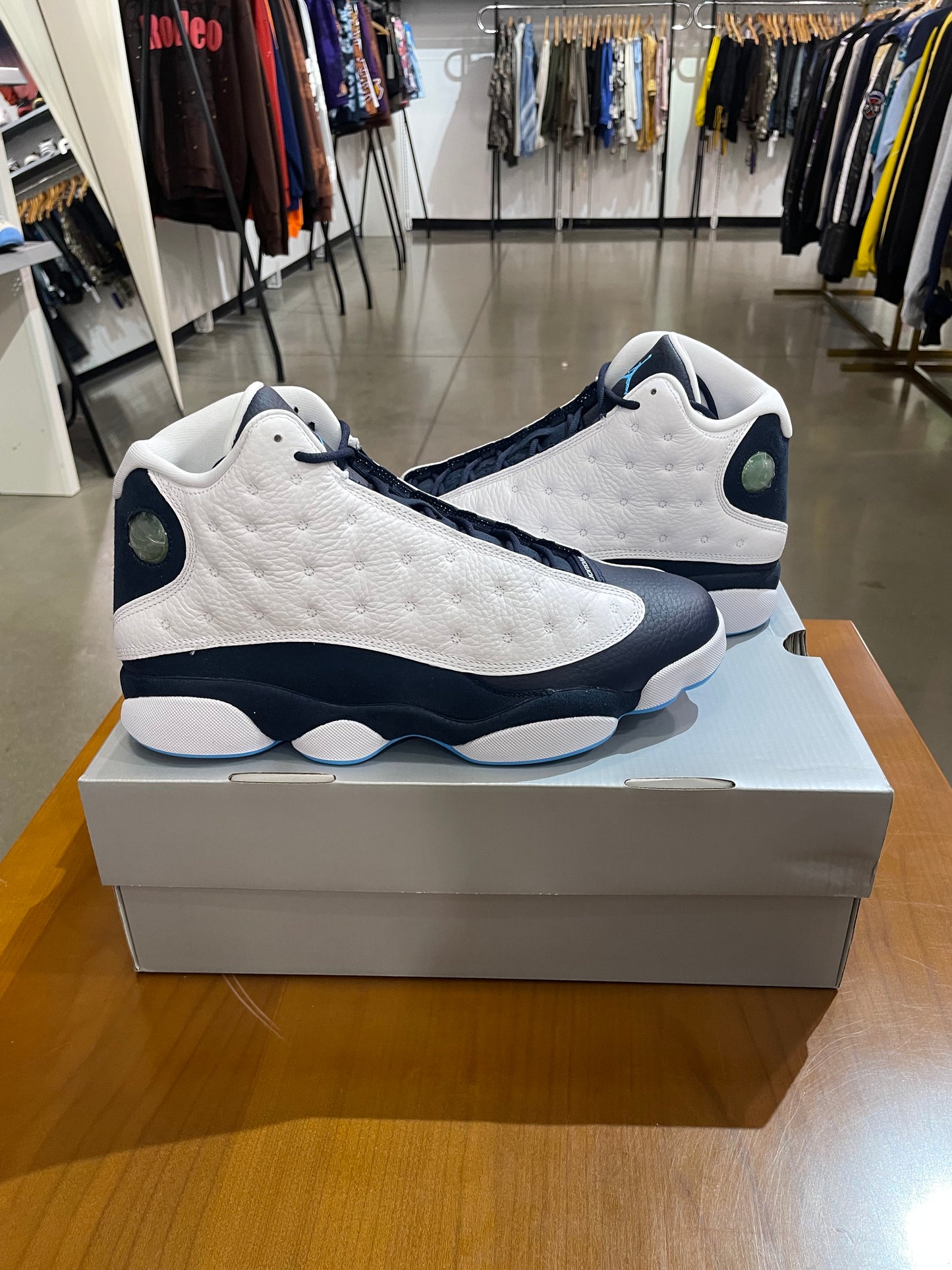 Air Jordan 13 Obsidian Powder Blue