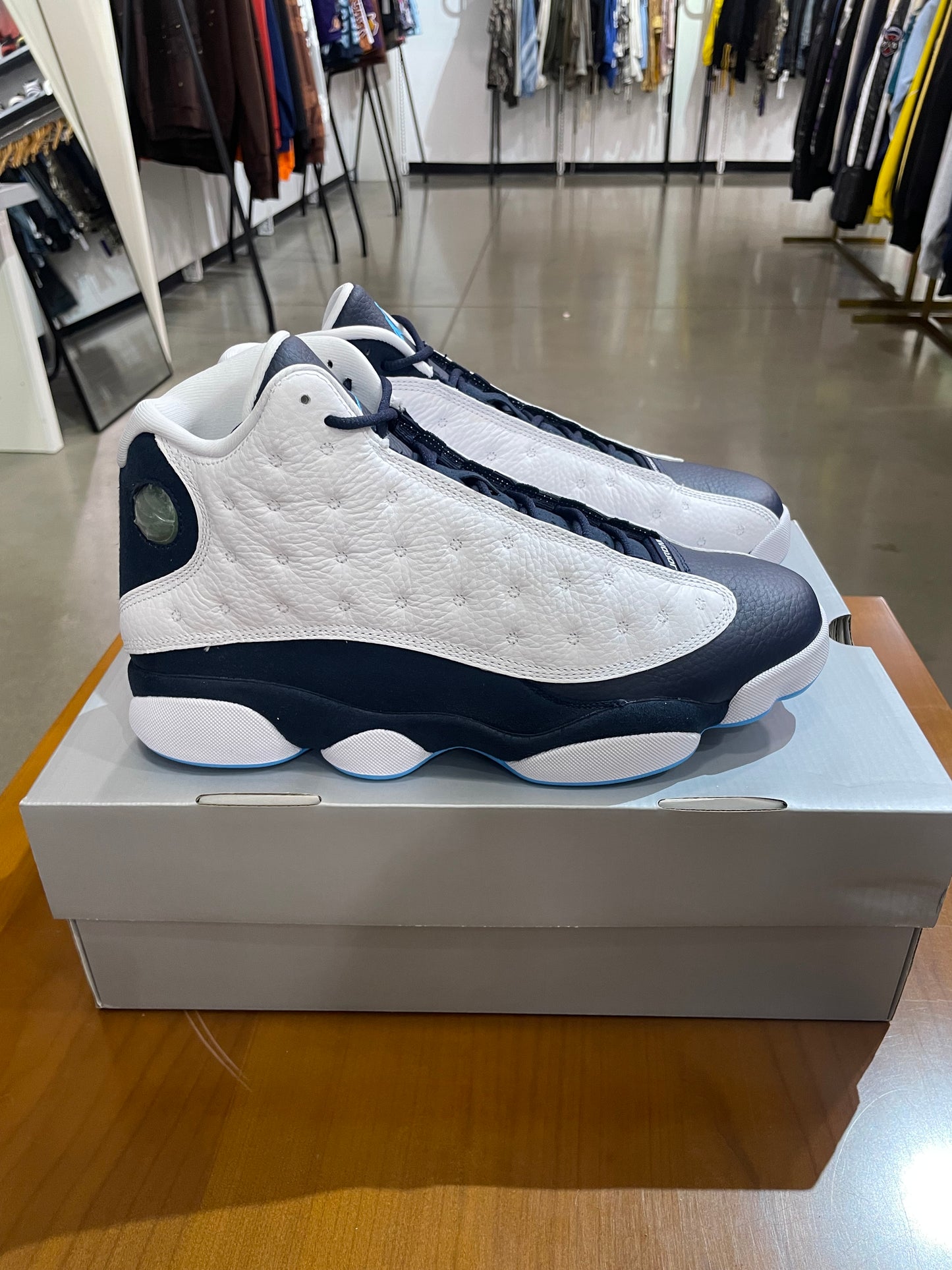 Air Jordan 13 Obsidian Powder Blue