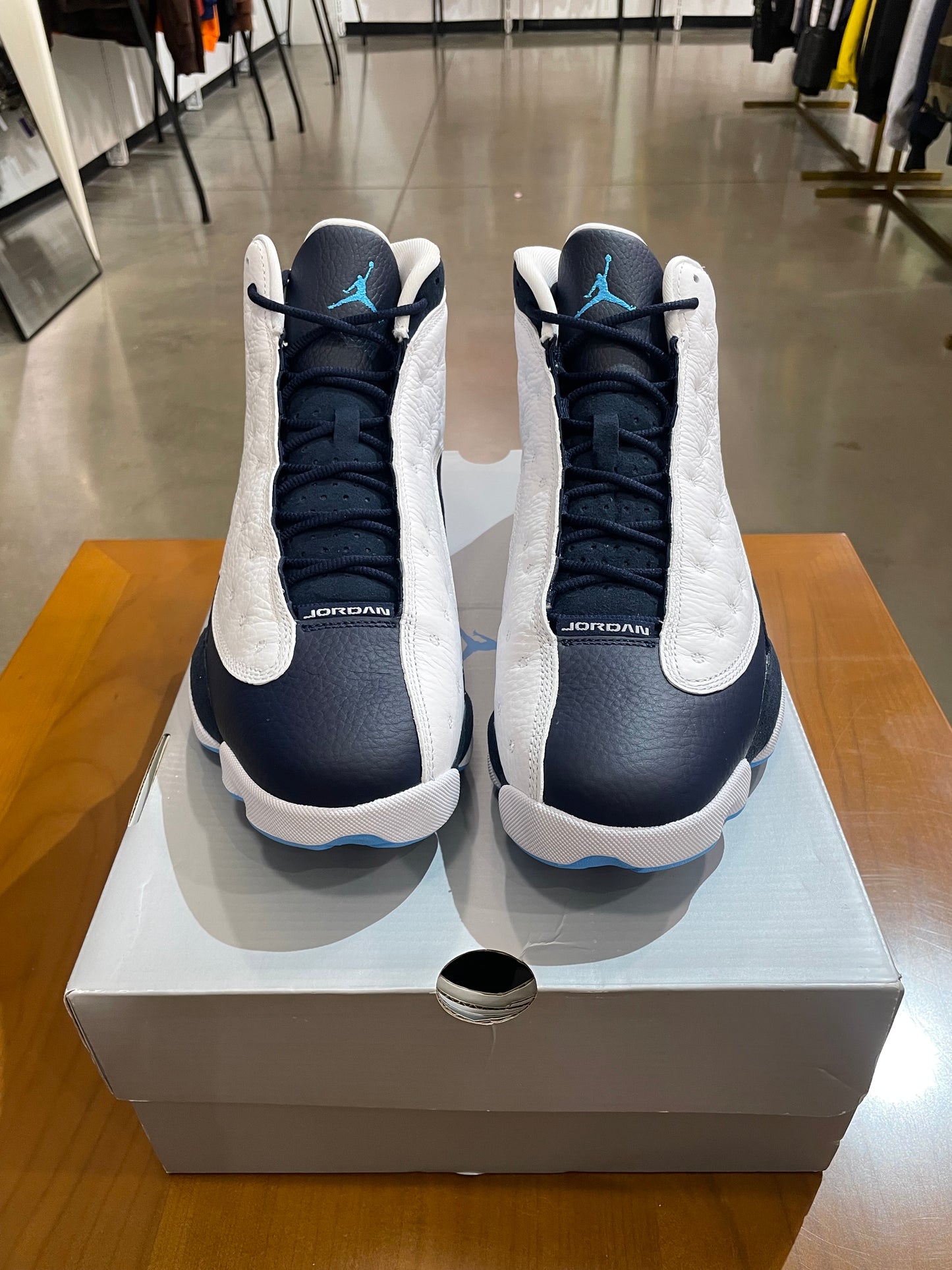 Air Jordan 13 Obsidian Powder Blue