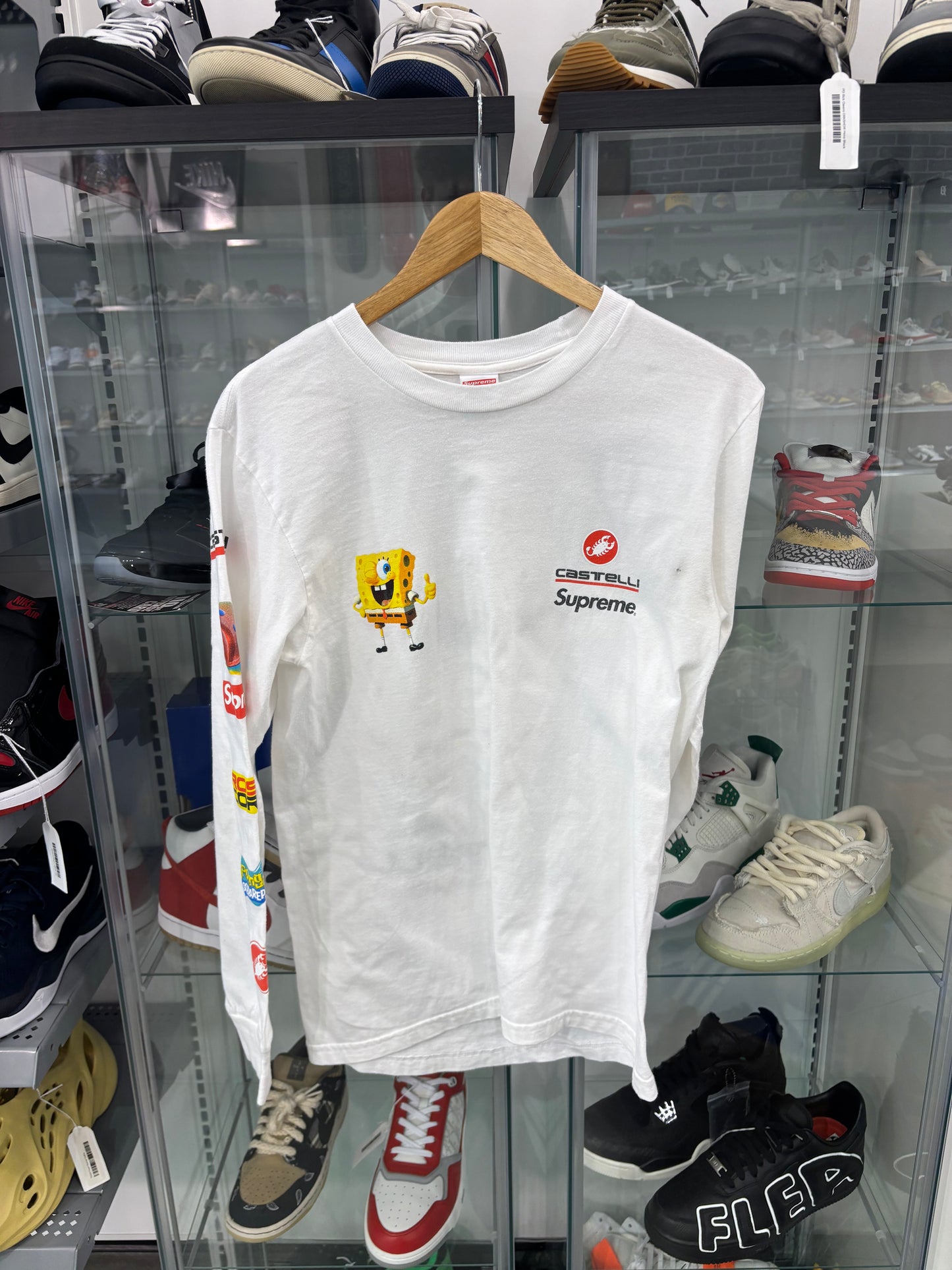 Preowned Supreme SpongeBob Castillo Racing L/S Tee