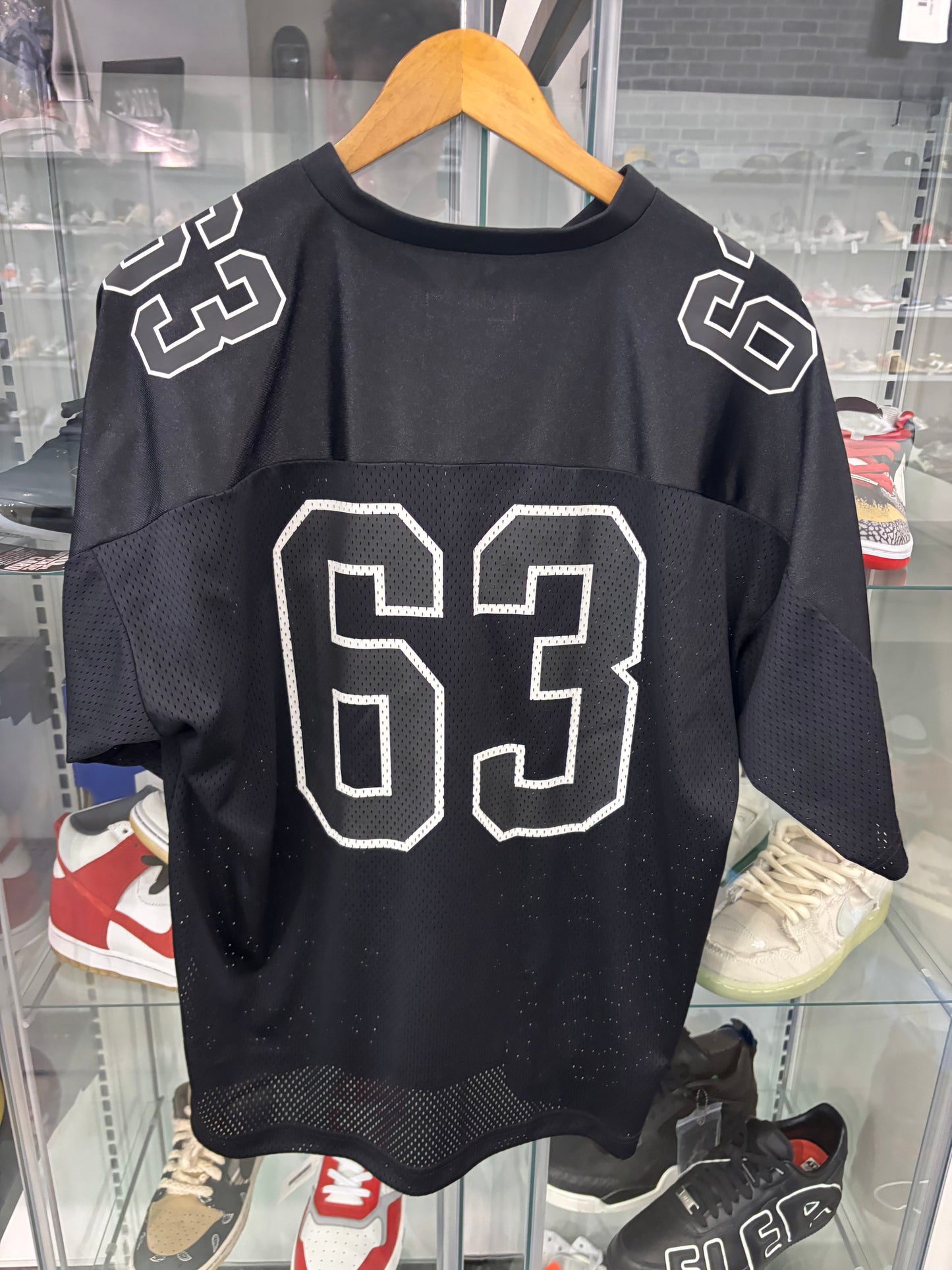 Preowned Supreme Bones Jersey Black