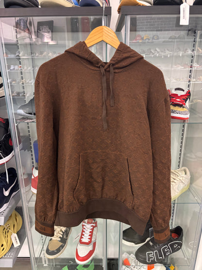 Preowned Louis Vuitton Brown Monogram Track Hoodie (Tagless)