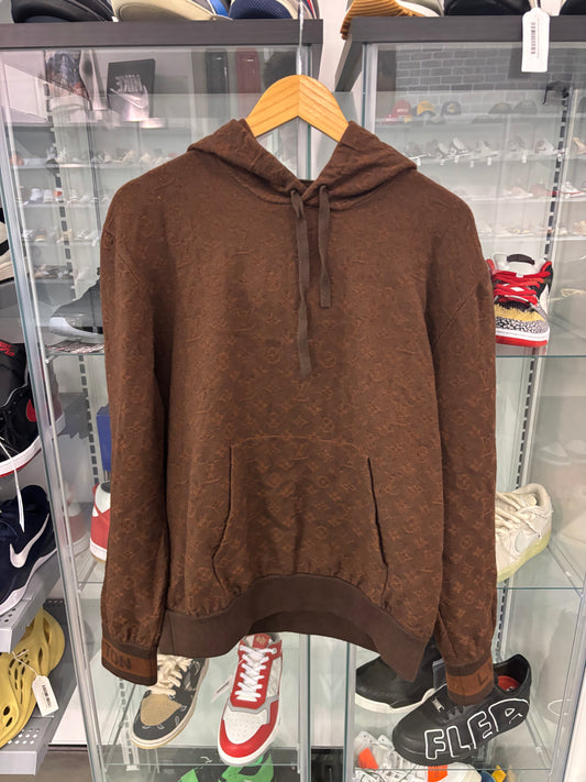 Preowned Louis Vuitton Brown Monogram Track Hoodie (Tagless)