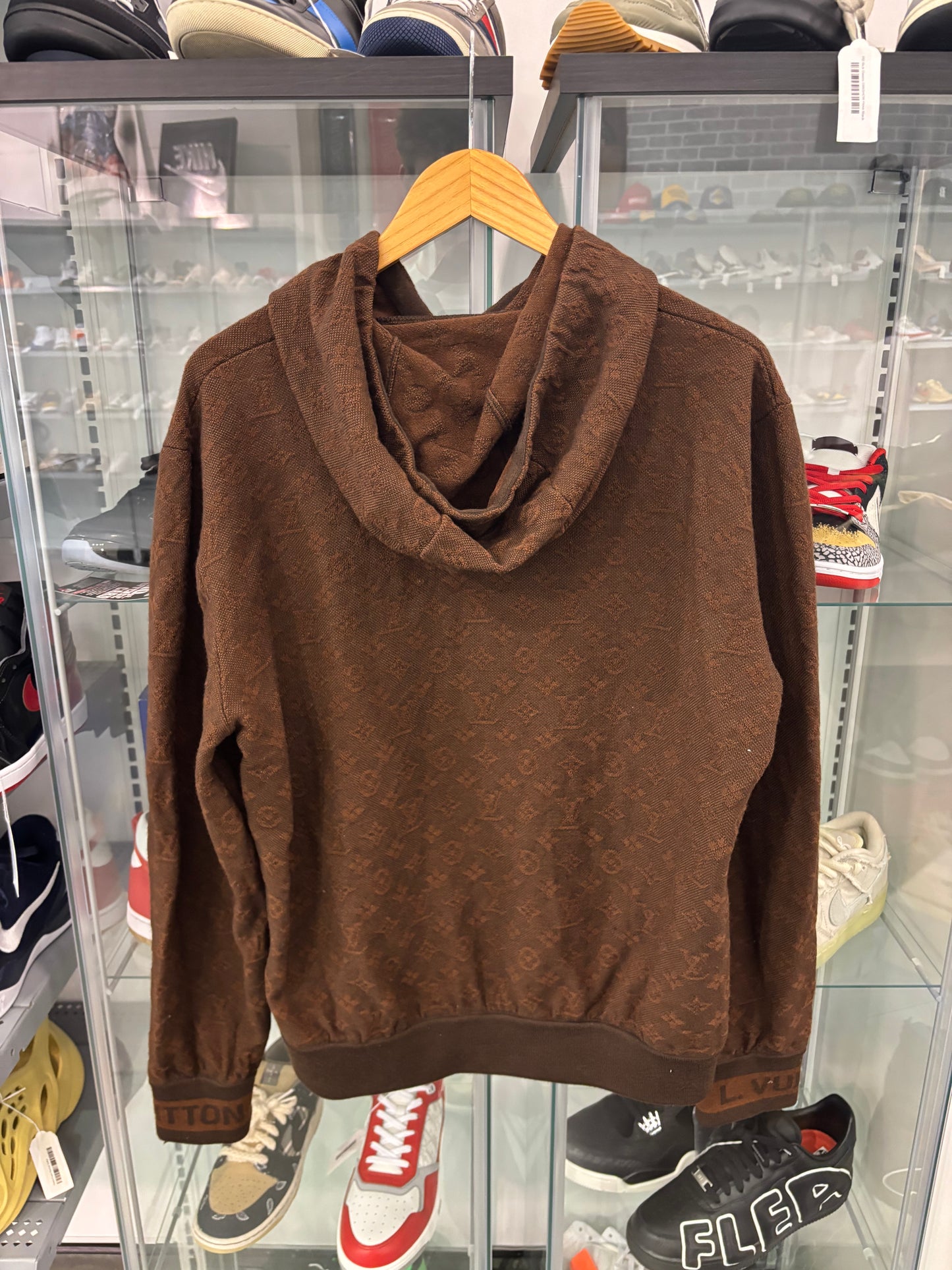 Preowned Louis Vuitton Brown Monogram Track Hoodie (Tagless)