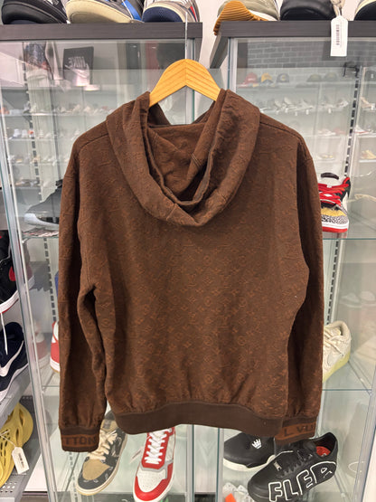 Preowned Louis Vuitton Brown Monogram Track Hoodie (Tagless)