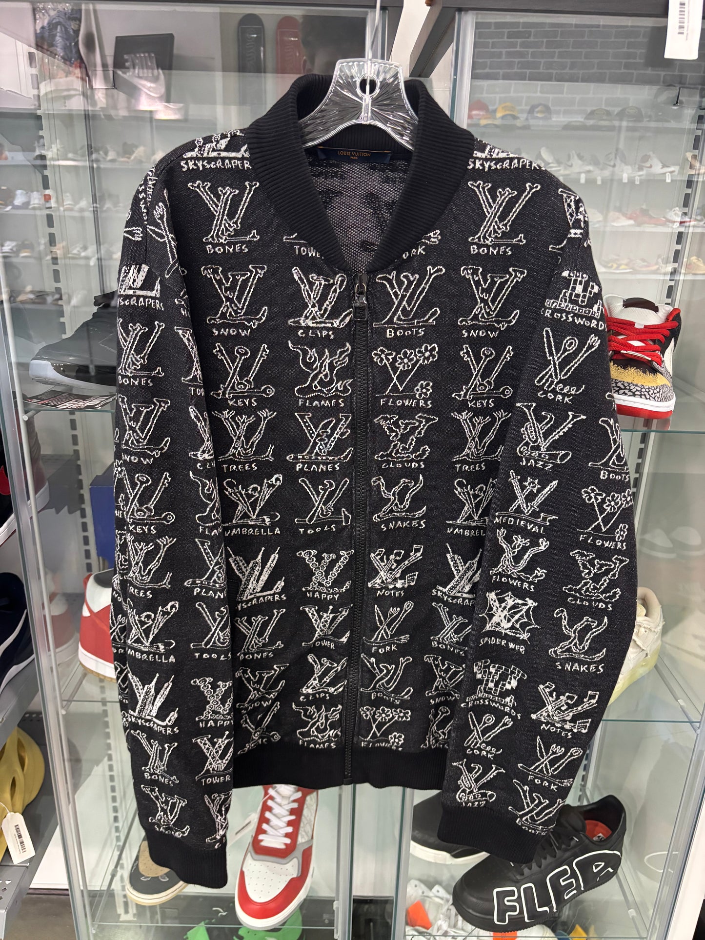 Preowned Louis Vuitton Cartoon Monogram Zip Jacket