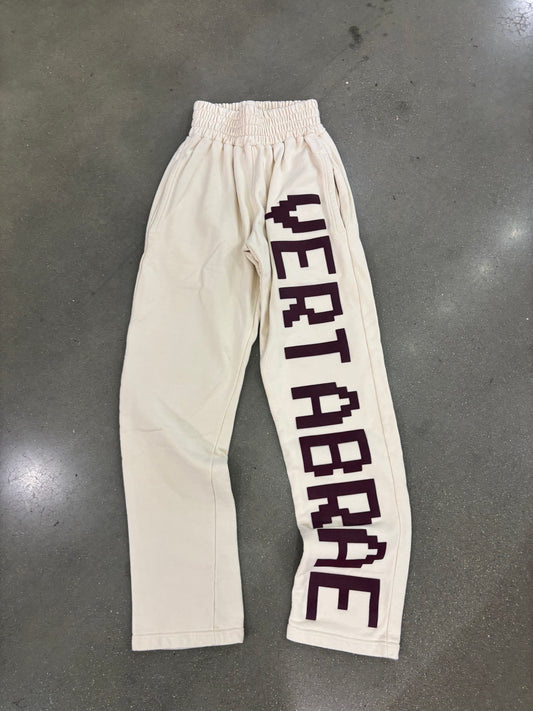 Preowned Vertebrae Sweatpant Cream Purple