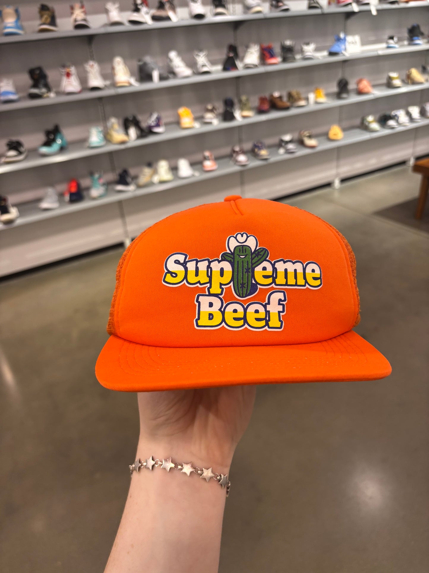 Preowned Supreme Beef Mesh Back 5-Panel Orange