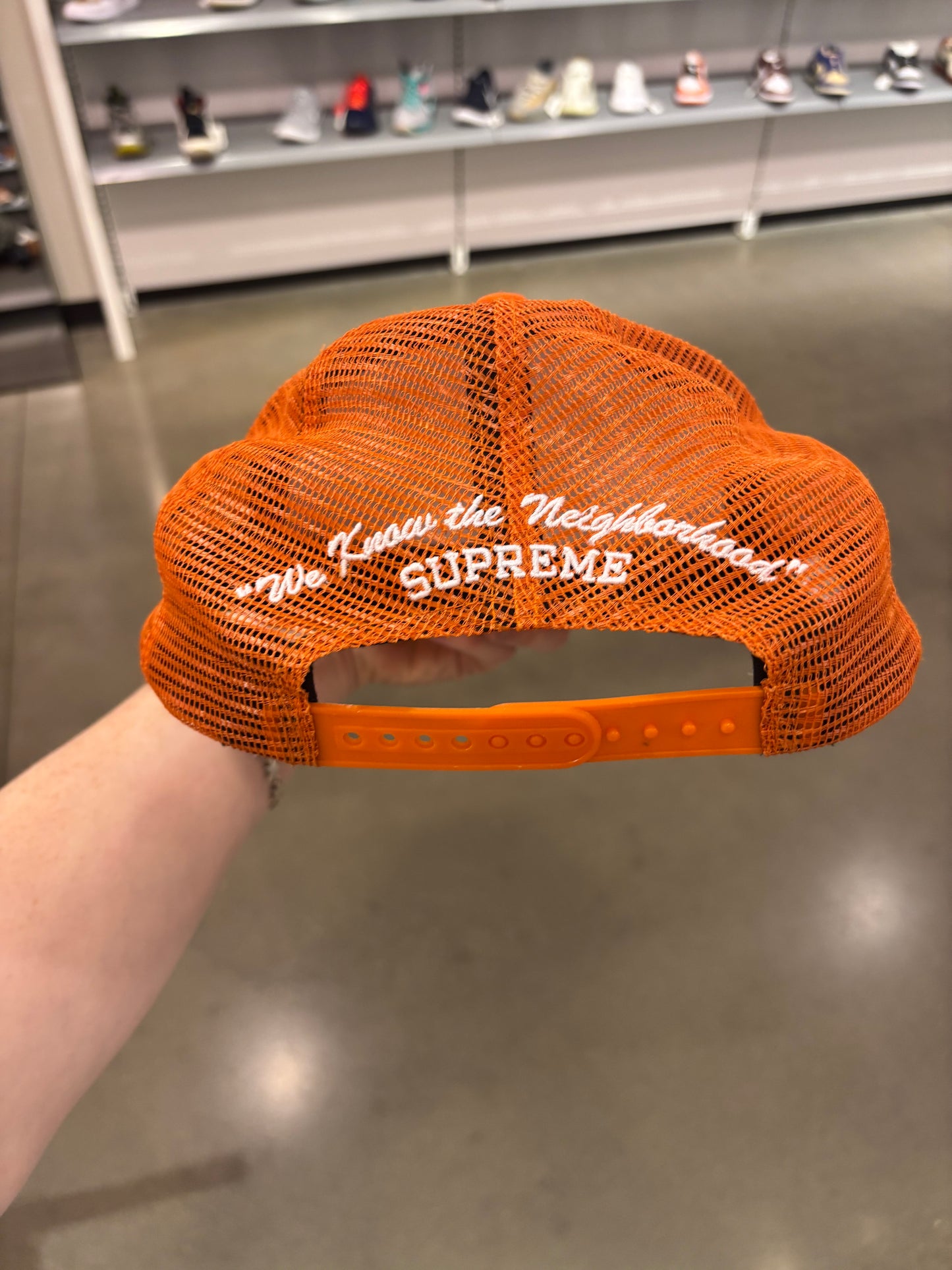 Preowned Supreme Beef Mesh Back 5-Panel Orange