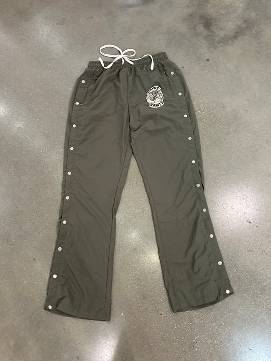 Preowned Saint Vanity Button Track Pants Green