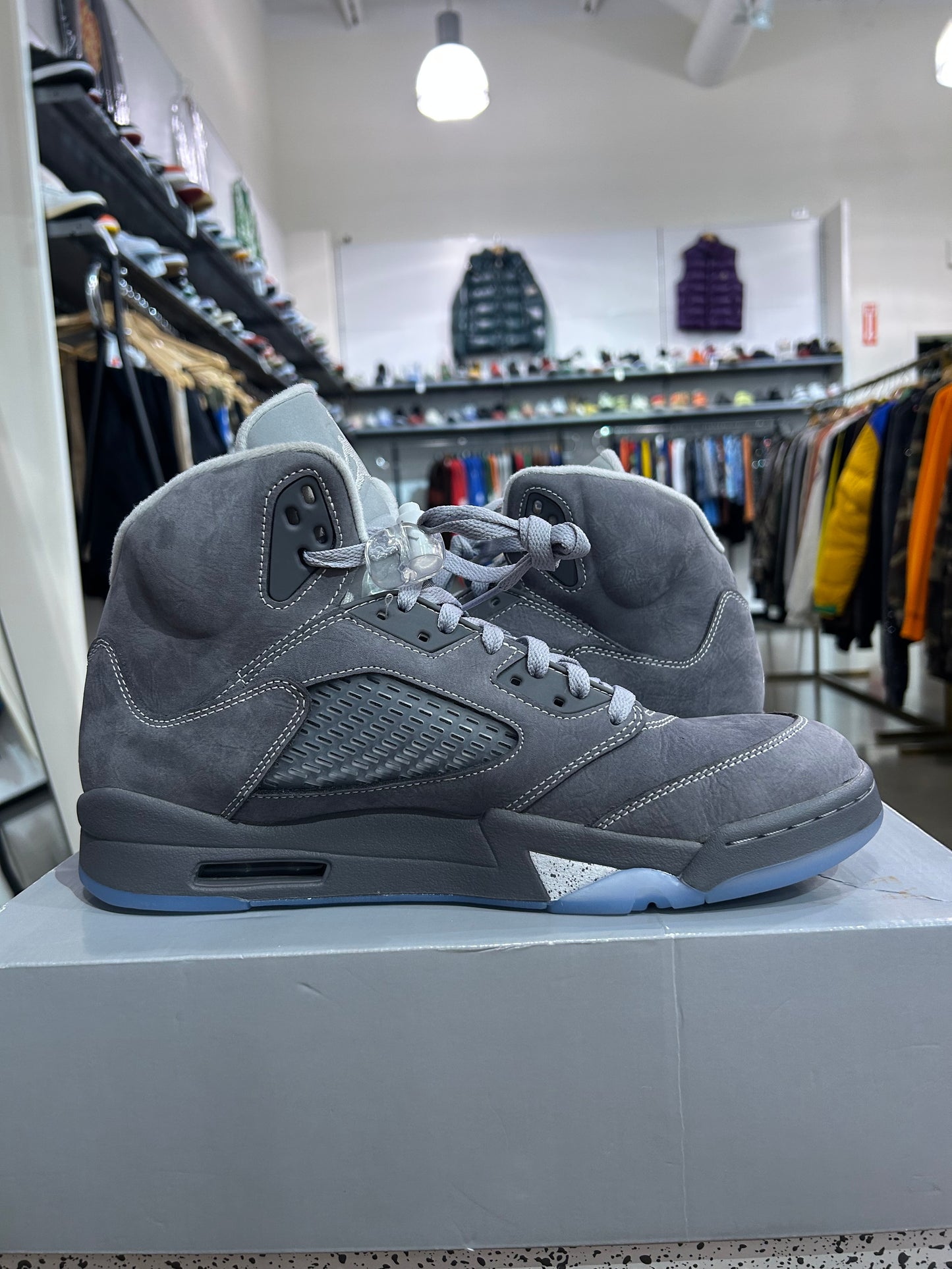 Preowned Air Jordan 5 Wolf Grey